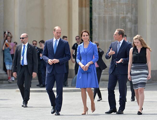 William und Kate am Brandenburger Tor