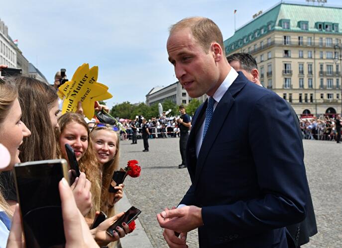 William und Kate am Brandenburger Tor