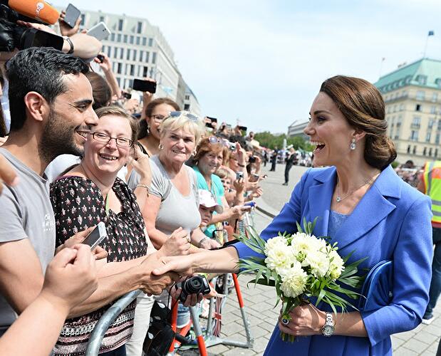 William und Kate am Brandenburger Tor