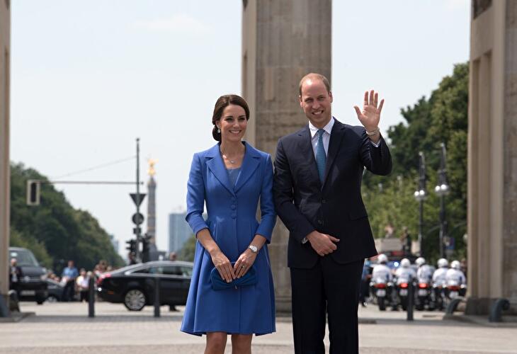 William und Kate am Brandenburger Tor