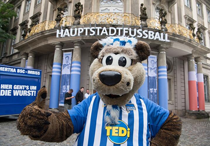 Maskottchen Herthinho von Hertha BSC