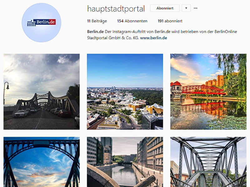 Berlin.de auf Instagram