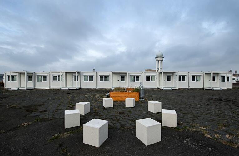 Neue Flüchtlingsunterkünfte in Tempelhof