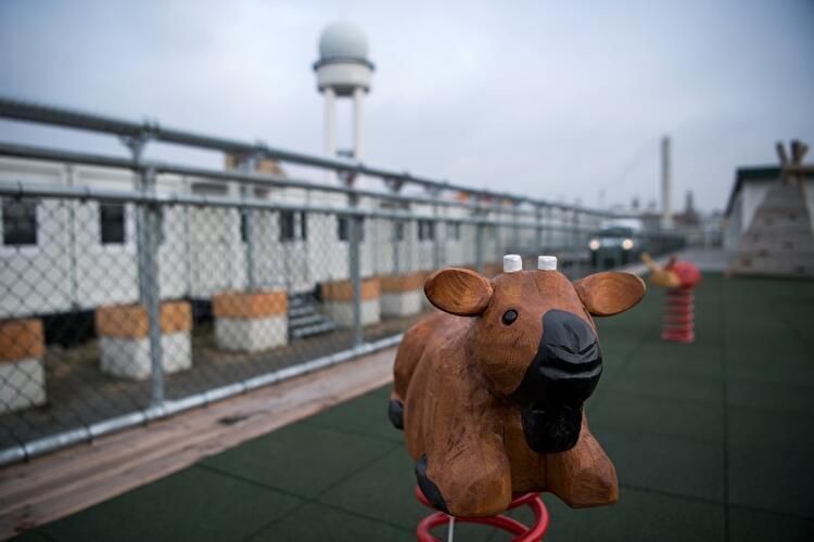 Neue Flüchtlingsunterkünfte in Tempelhof