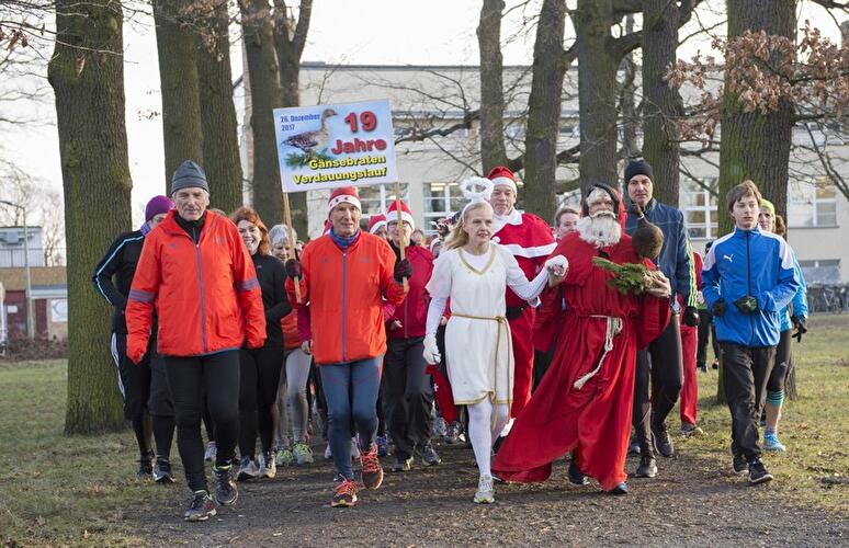 Gänsebraten-Verdauungslaufen im Grunewald 2017