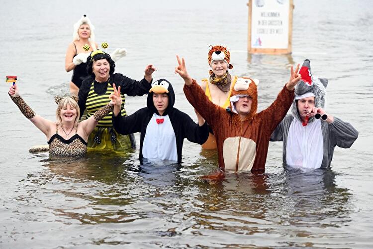 Winterschwimmen der Berliner Seehunde 2018