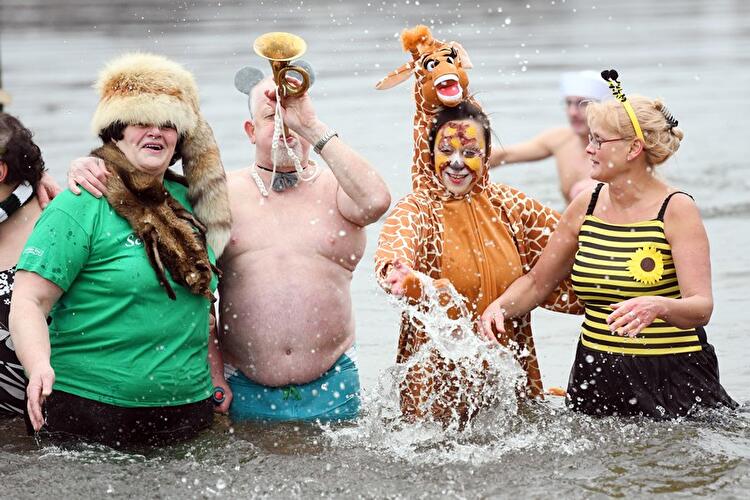 Winterschwimmen der Berliner Seehunde 2018