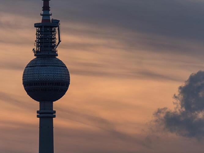 Sonnenuntergang in Berlin