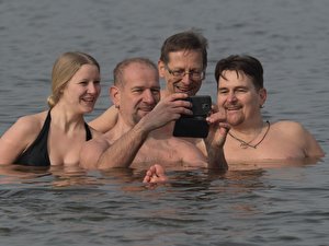 Anbaden im Wannsee
