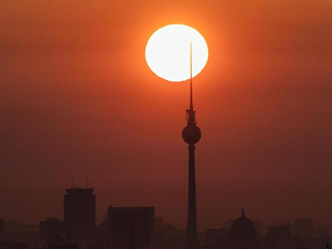 Sonnenuntergänge in Berlin