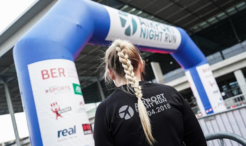 Airport Night Run auf dem Flughafen BER