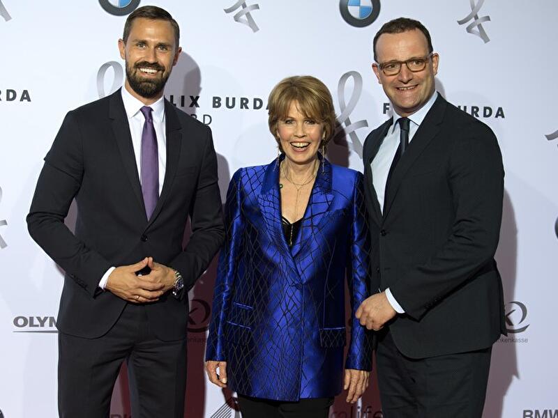 Daniel Funke, Christa Maar und Jens Spahn