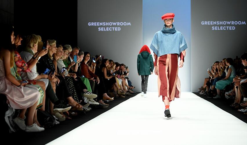 Models auf dem Catwalk