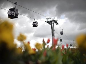 Die Seilbahn in den Gärten der Welt