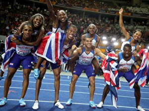 4 x 100 m Staffel der Männer: Großbritannien