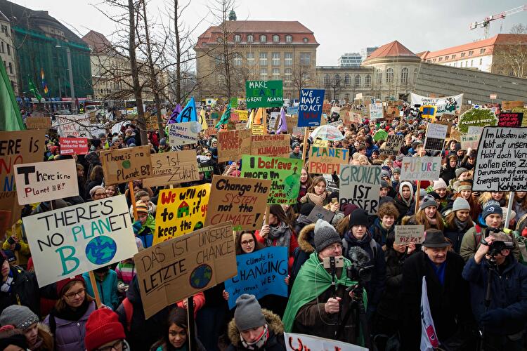 Schülerdemonstration für Klimaschutz