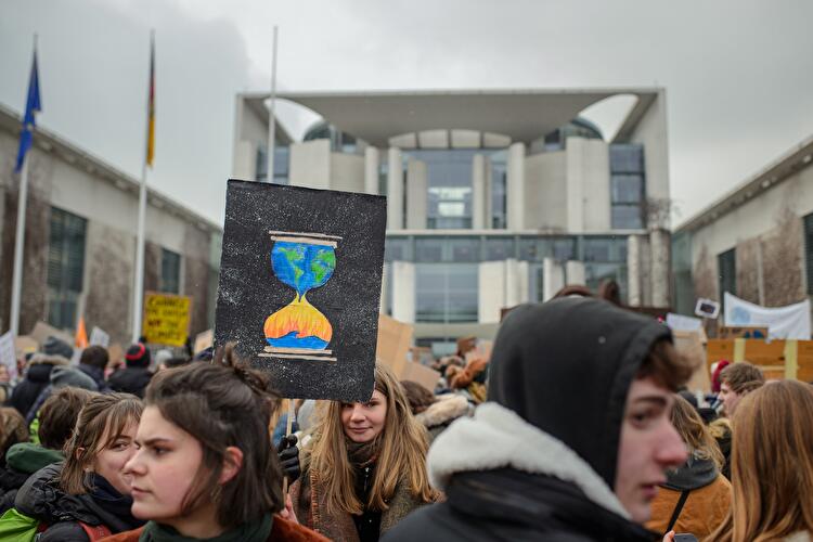 Schülerdemonstration für Klimaschutz