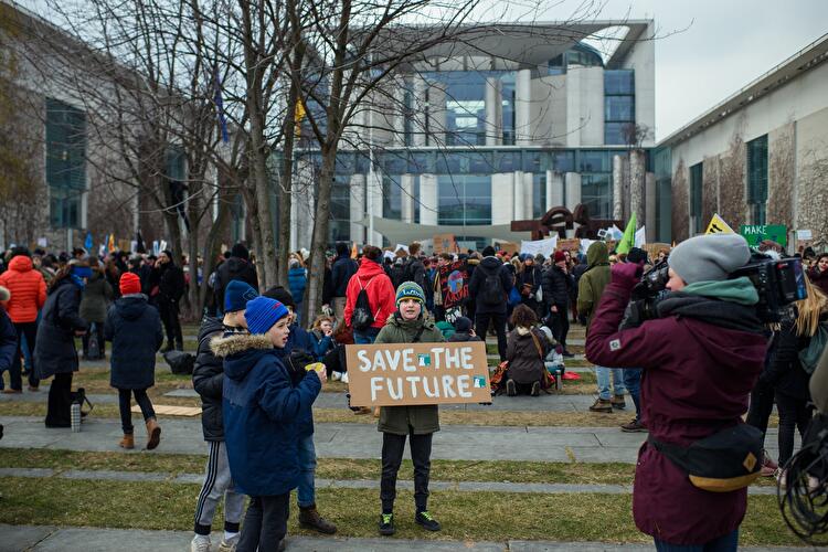 Schülerdemonstration für Klimaschutz