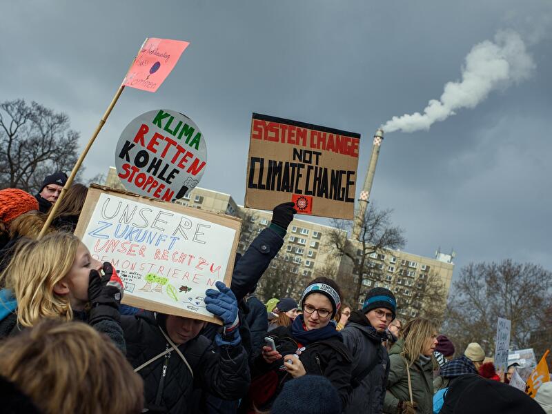 Schülerdemonstration für Klimaschutz