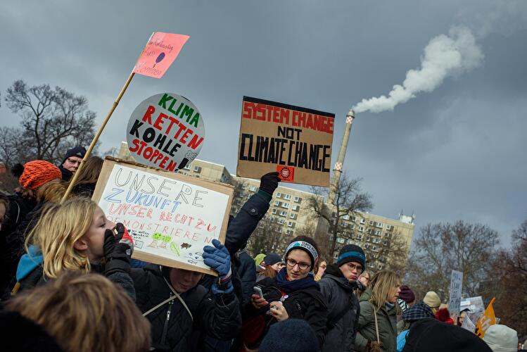 Schülerdemonstration für Klimaschutz