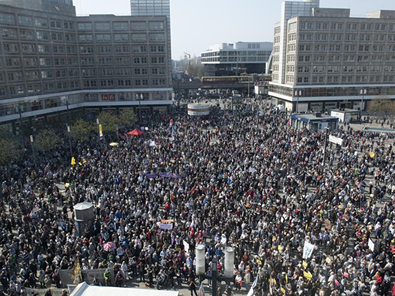 Demonstration gegen hohe Mieten