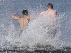 Start der Badesaison 2019 am Wannsee
