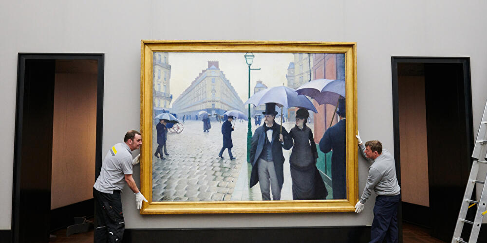 Gustave Caillebottes «Straße in Paris, Regenwetter»
