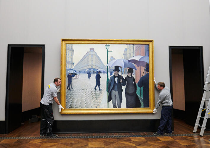 Gustave Caillebottes «Straße in Paris, Regenwetter»