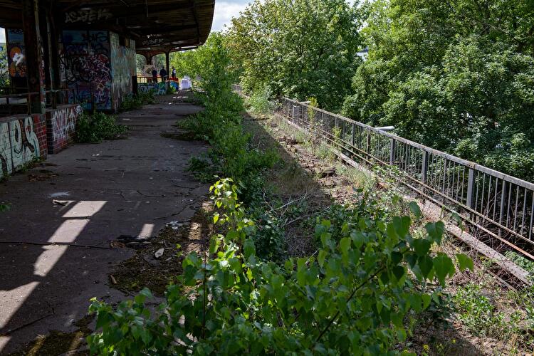 Stillgelegten Bahnhöfe Siemensstadt und Wernerwerk