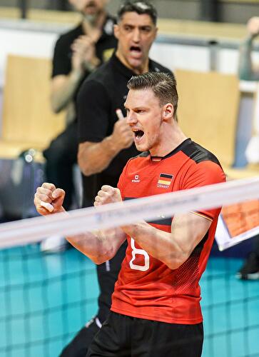 Volleyball Olympia-Qualifikation: Belgien - Deutschland (1)