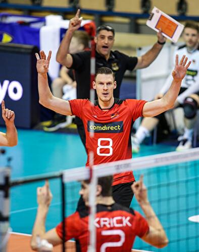 Volleyball Olympia-Qualifikation: Belgien - Deutschland (4)