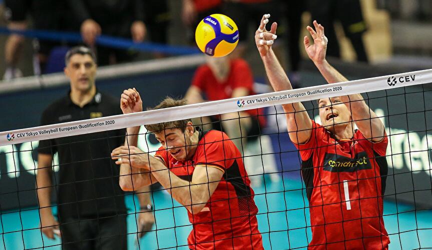 Volleyball Olympia-Qualifikation: Belgien - Deutschland (3)