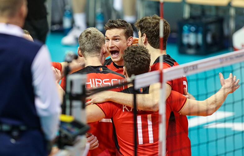 Volleyball Olympia-Qualifikation: Belgien - Deutschland (7)