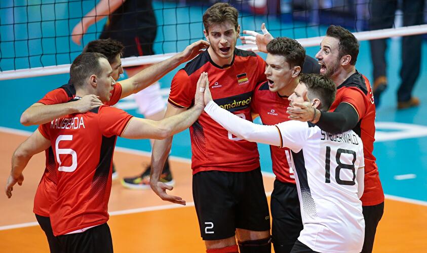 Volleyball Olympia-Qualifikation: Belgien - Deutschland (6)