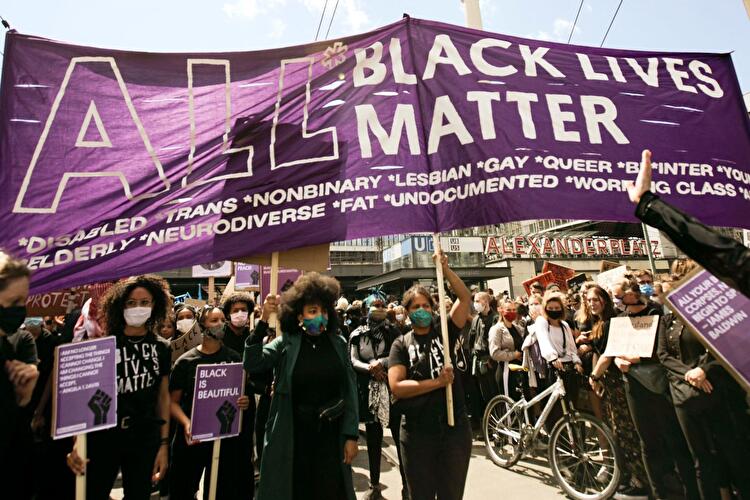 Demonstration gegen Rassismus in Berlin