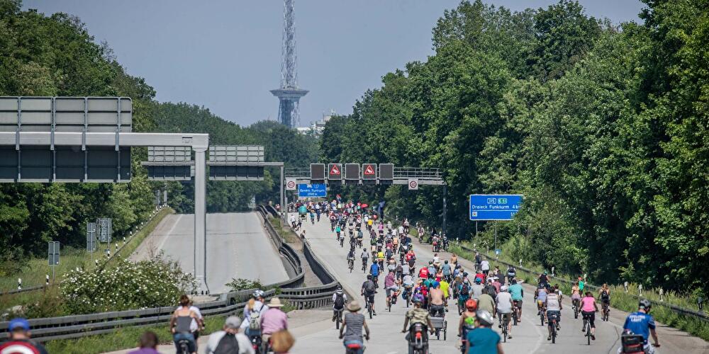Fahrrad-Sternfahrt in Berlin