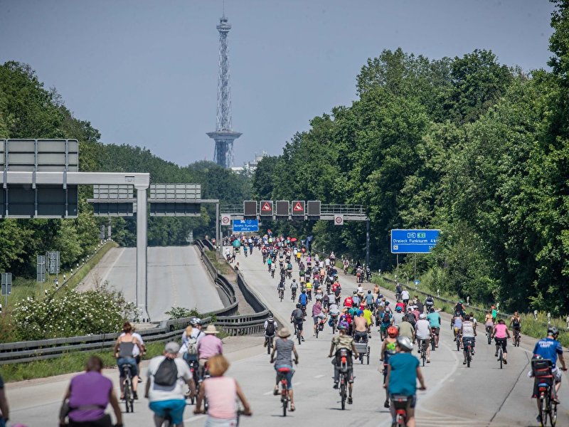 Fahrrad-Sternfahrt in Berlin