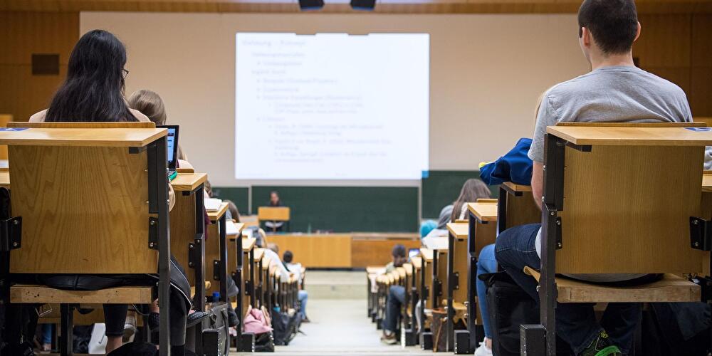 Vorlesung in einem Hörsaal