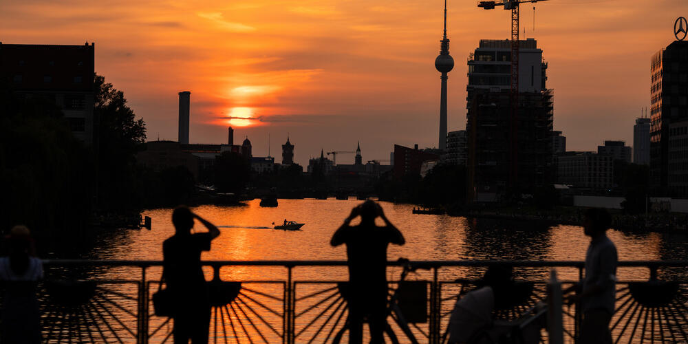 Sonnenuntergang Ã¼ber Berlin