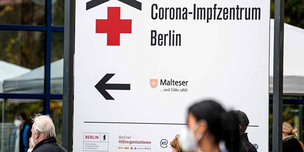 Corona-Impfzentrums Messe Berlin