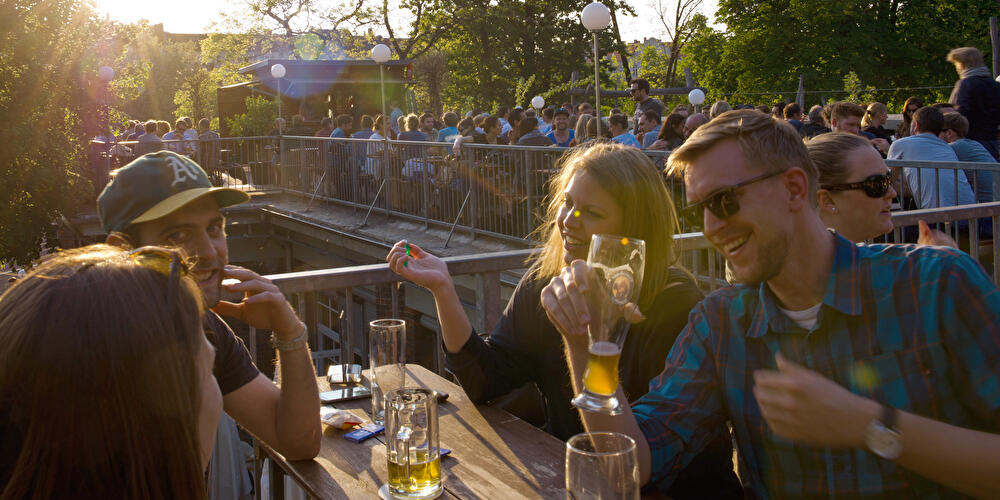 Biergarten in Berlin