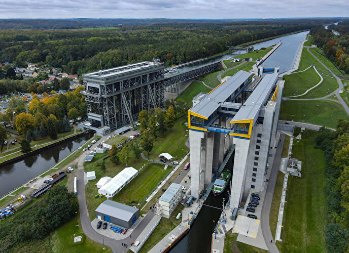 Neues Schiffshebewerk Niederfinow