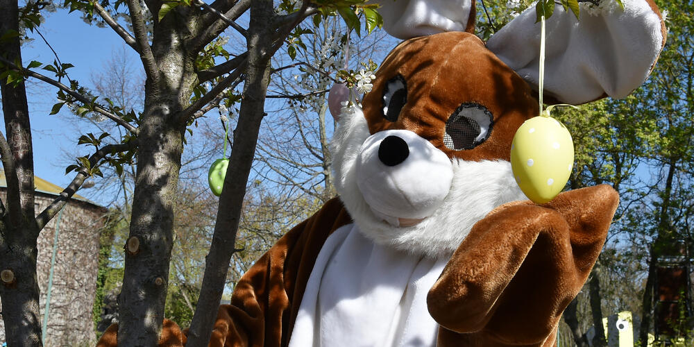 Osterhase im Filmpark Babelsberg