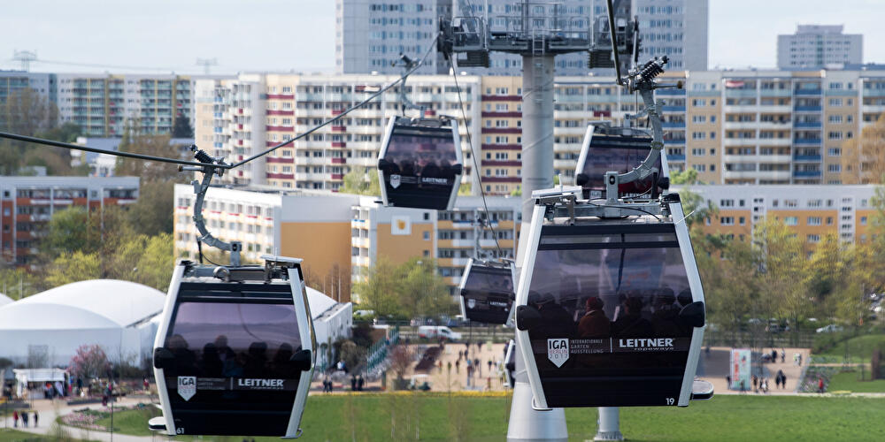 IGA-Seilbahn in den Gärten der Welt