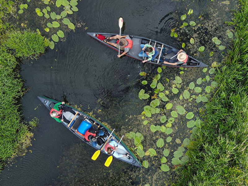 Kanus im Nationalpark Unteres Odertal