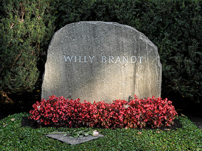 Kranzniederlegung in Gedenken an Willy Brandt