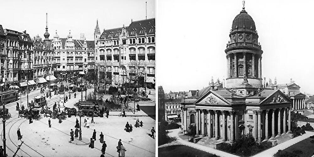 Historische Bilder: Spittelmarkt und Gendarmenmarkt um 1900
