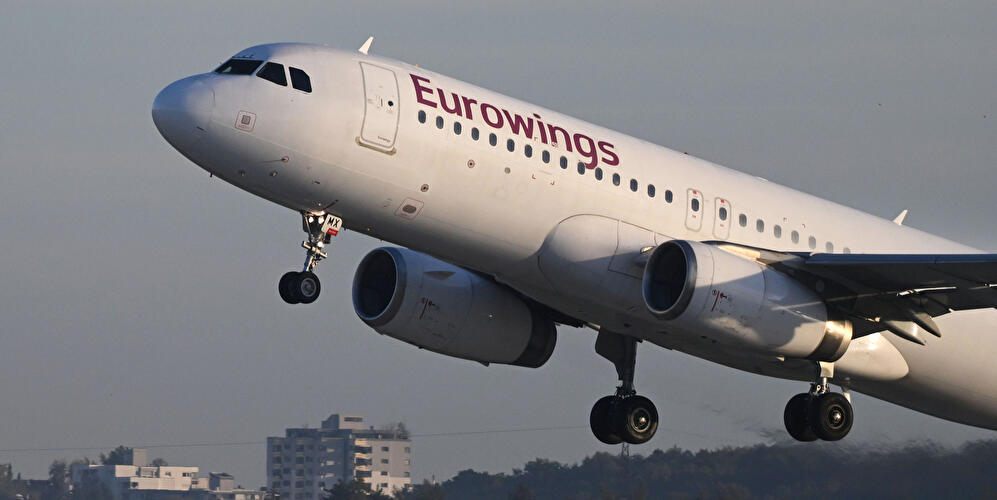 Maschine der Fluggesellschaft Eurowings