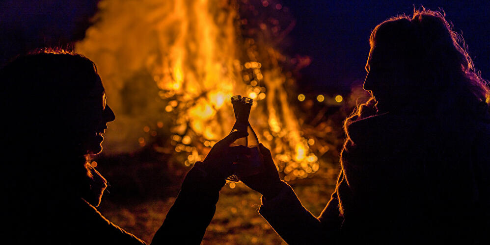 Osterfeuer in Brandenburg