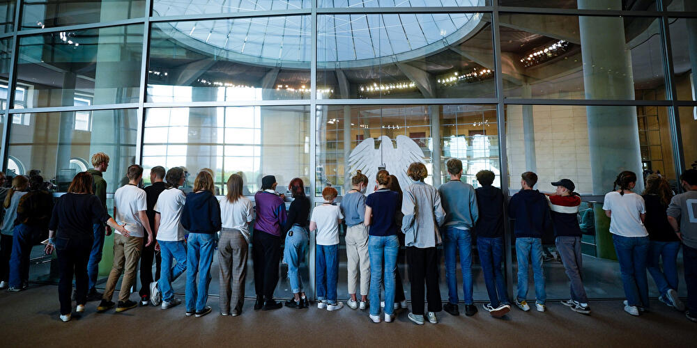 Schüler im Bundestag